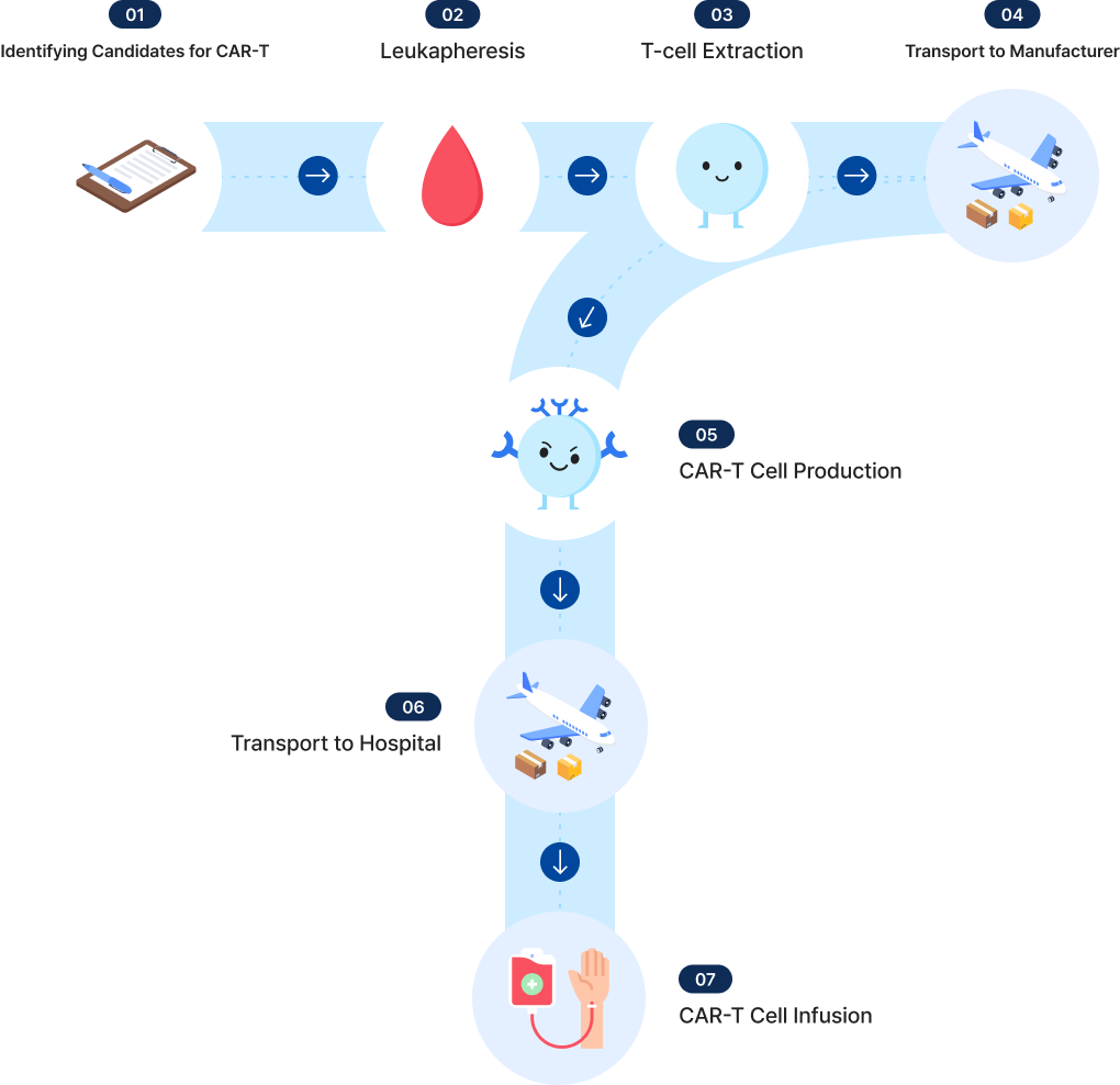 CAR-T Therapy Process Image